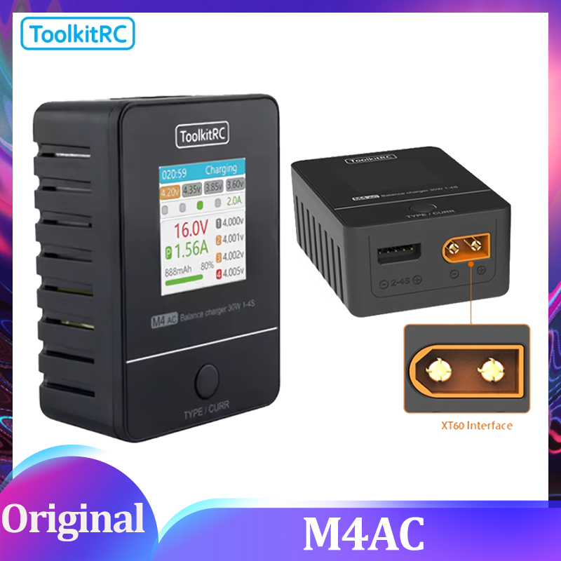 ToolkitRC M4AC 30W LCD Screen  - Drone Racing Charger review and price