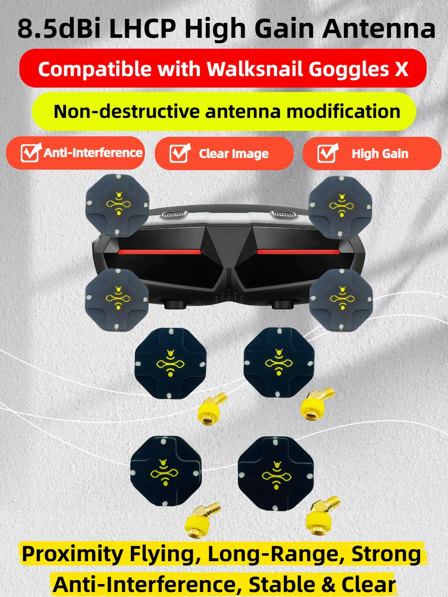 8.5dBi High Gain LHCP 5.8GHz D - Drone Racing Goggles review and price
