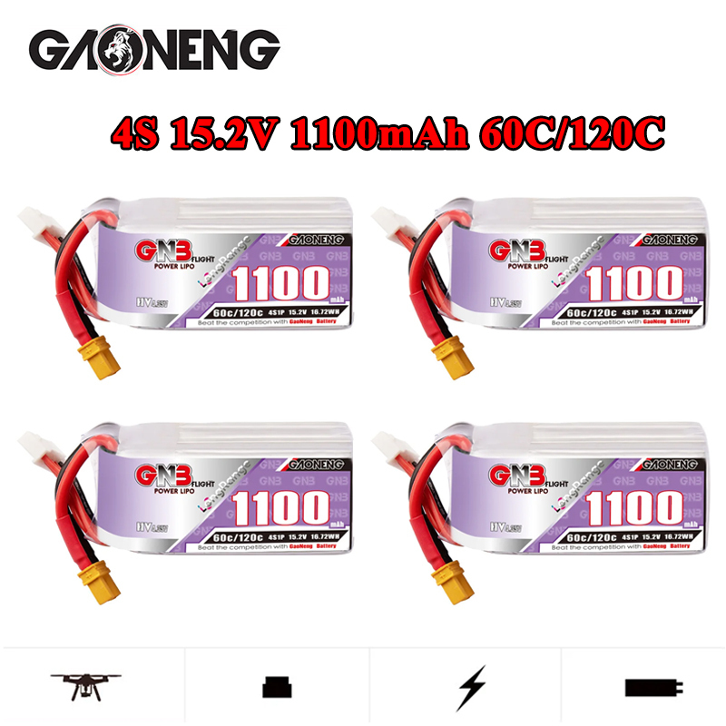 GNB 4S 1100mAh 60C/120C HV Lip - Drone Racing Battery review and price