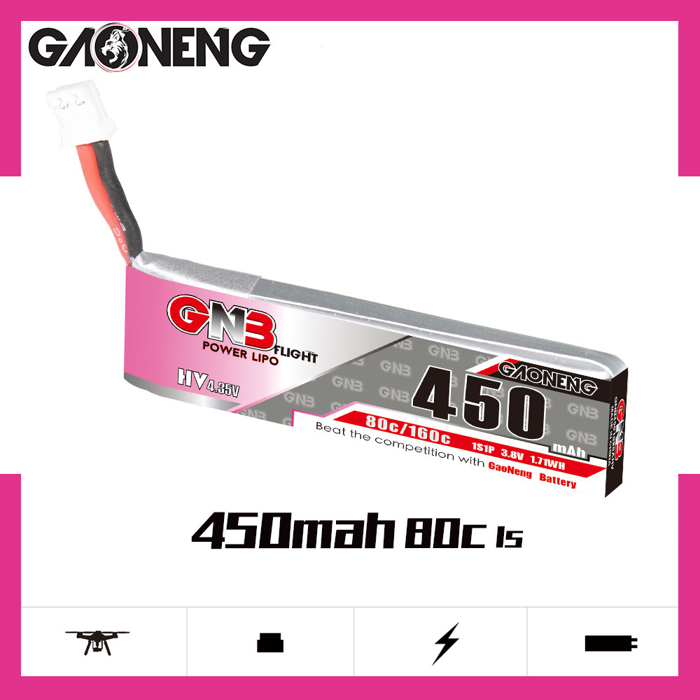 GNB HV 1S 3.8V 450mAh 80C/160C - Drone Racing Battery review and price
