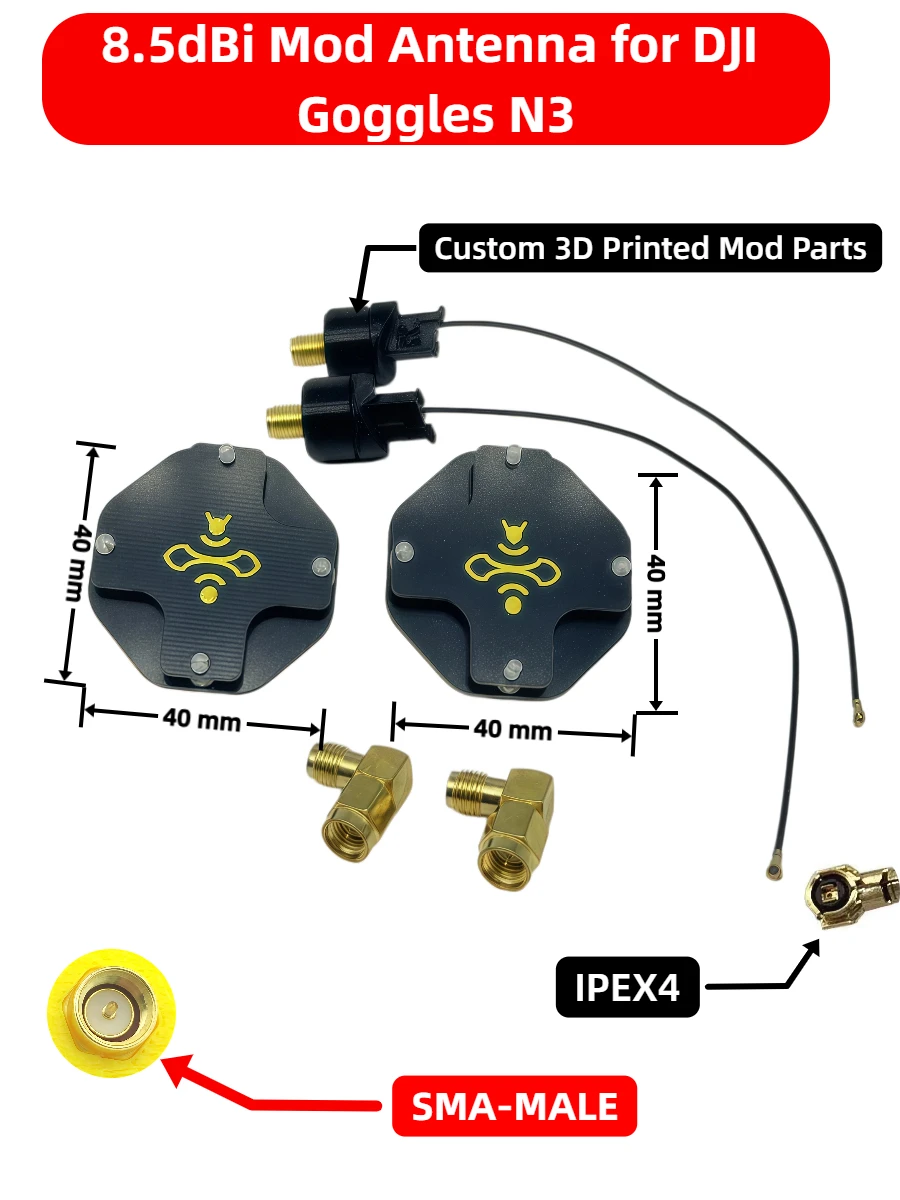 8.5dBi LHCP FPV Patch Antenna  - Drone Racing Goggles review and price
