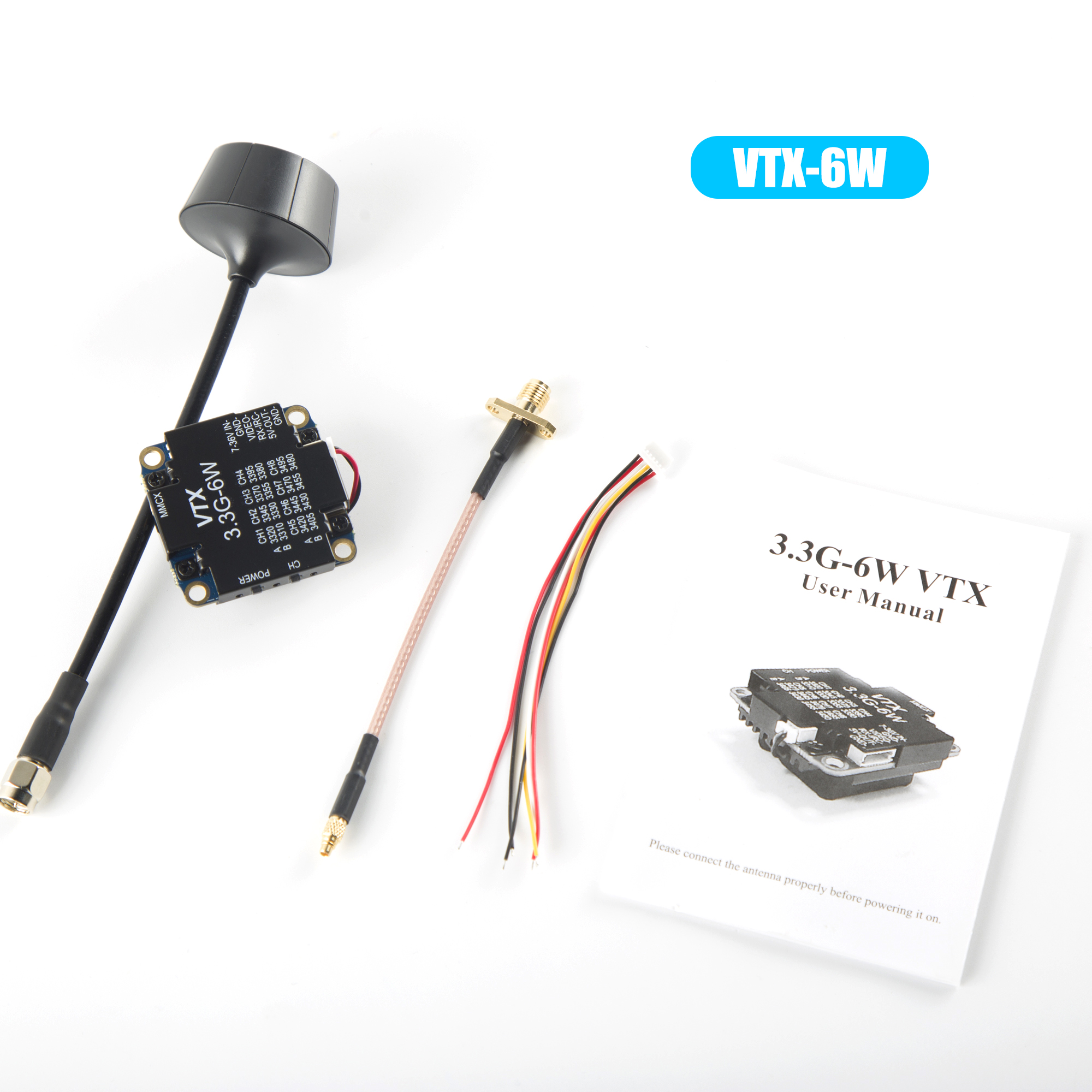 FPV Video Transmitter 3.3G 6W  - Drone Racing Vtx review and price